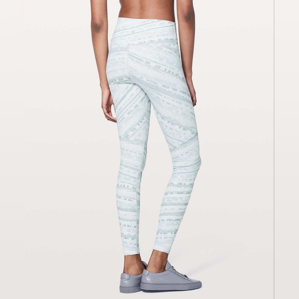 Lululemon Wunder Under Hi-Rise Tight *28"Whirlwind Wunder Under White